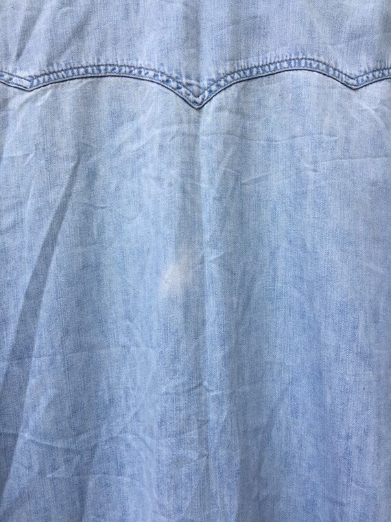 Vintage 90s Levis Red Tab distressed light blue d… - image 10