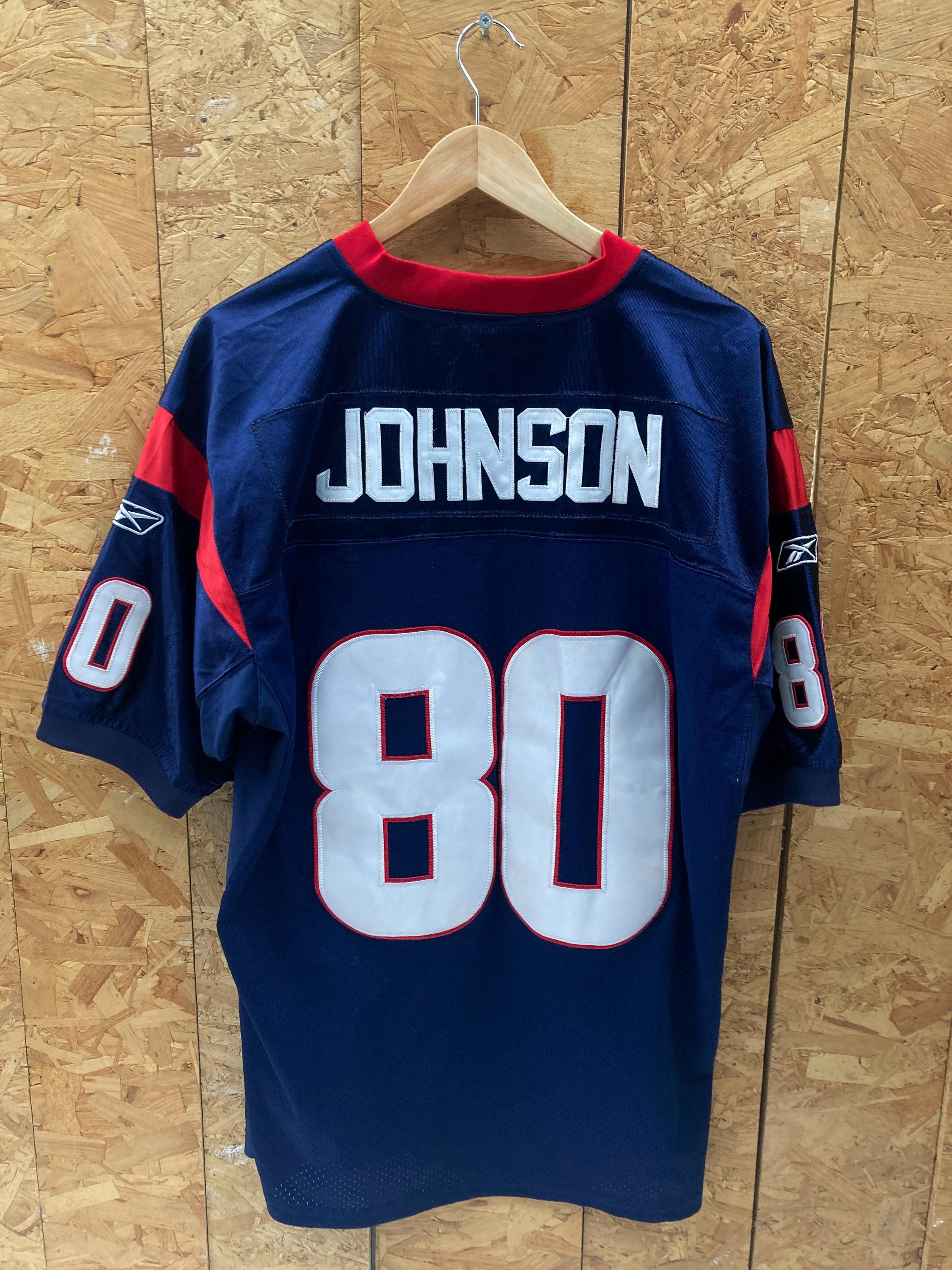 Vintage NFL Jersey Andre Johnson #80 Texans T-shirt Size 48 XXL by