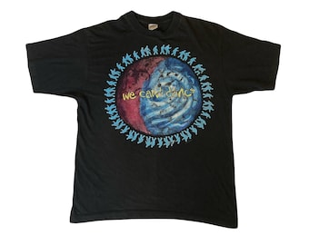 Vintage 90s Genesis We Can't Dance World Tour 1992 UK Flag T-shirt