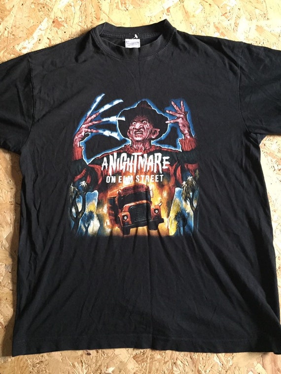 Vintage Freddie Krueger Horror T-Shirt Nightmare on E… - Gem
