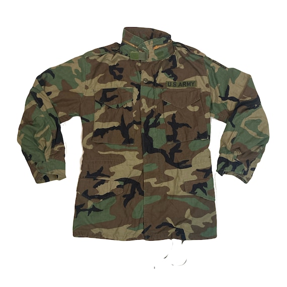 Vintage US Army Airborne Cold Weather M65 Woodland Nato Camouflage