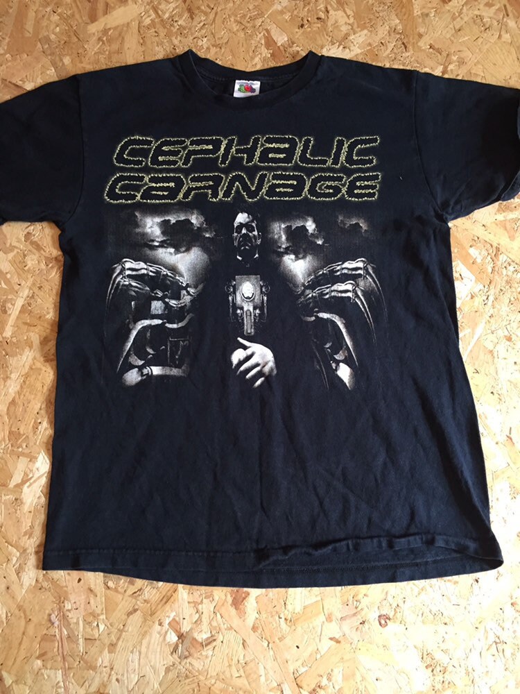 Vintage Death Metal Band T Shirt Cephalic Carnage Grindcore Size