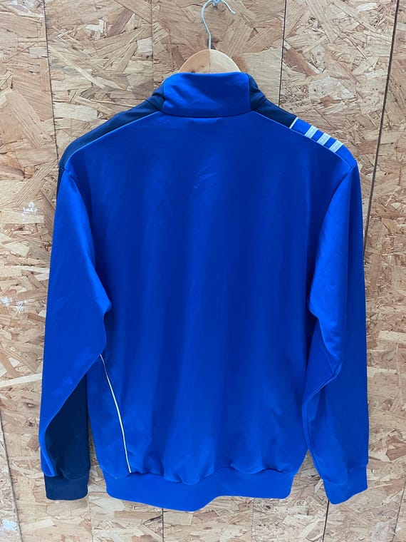 Vintage Y2K Adidas Track Jacket Blue White 3-stripes Full Zip