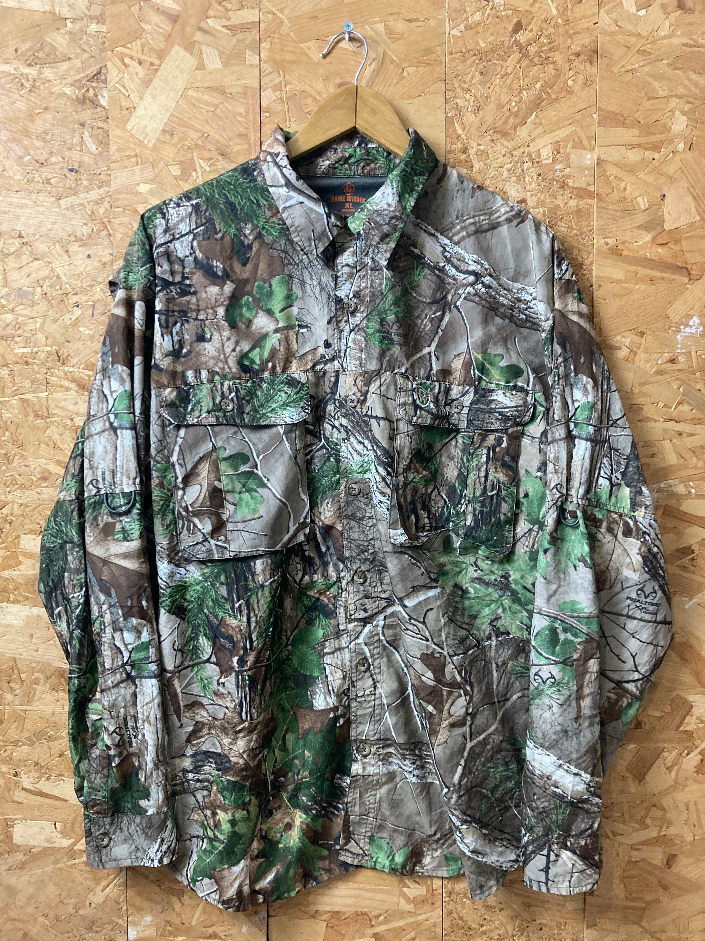 T-shirt Realtree Xtra pour homme XL Lite gris camouflage à manches courtes - France