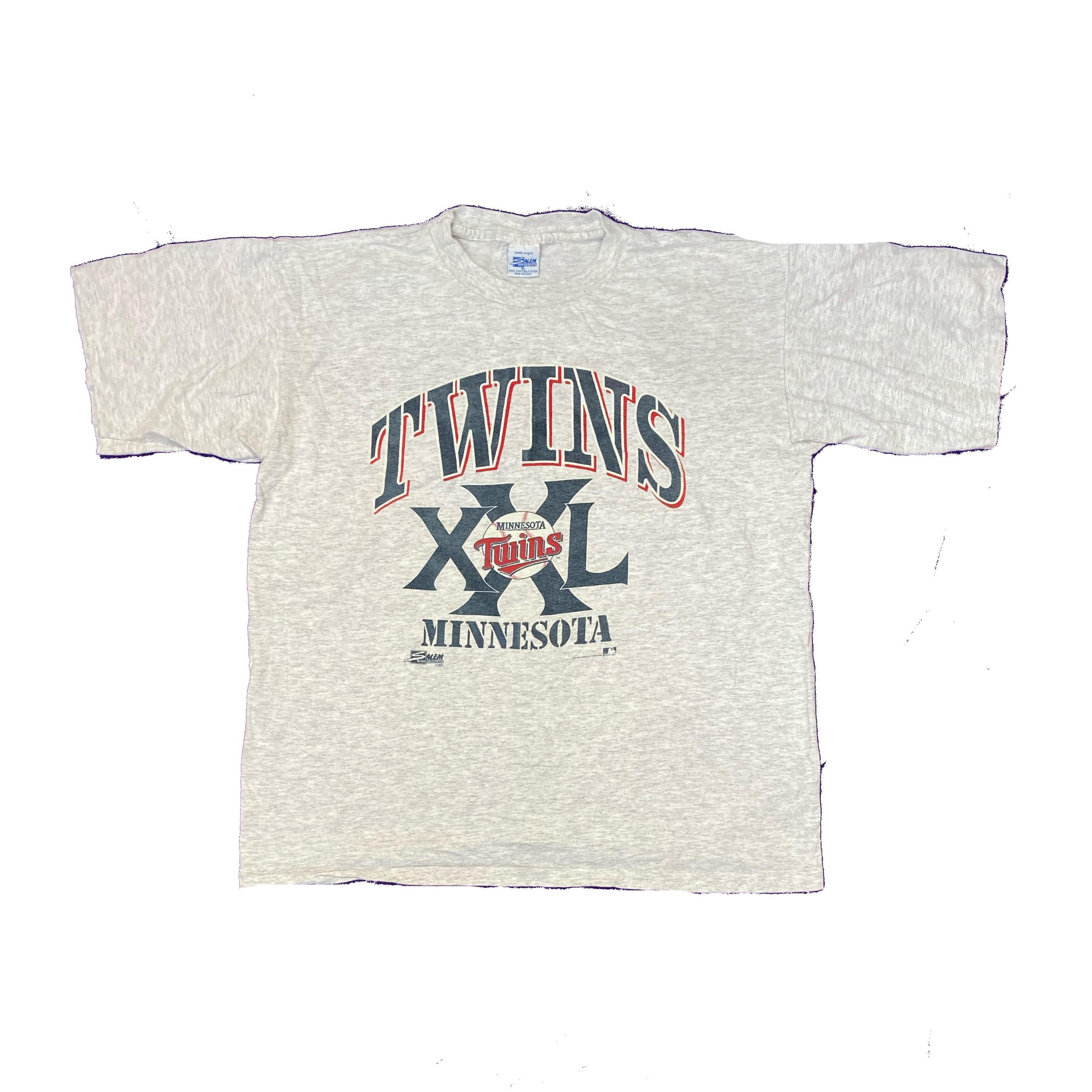 90's Minnesota Twins クーパーズタウン XL古着ゲームシャツ 90's Minnesota Twins クーパーズタウン XL古着ゲームシャツ Blue