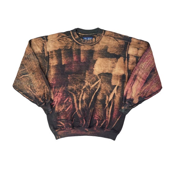 Vintage PLUMA by Russell Athletic L Crewneck Bleach Dye Sweatshirt 