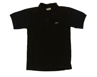 polo noir Lacost vintage des années 90, petite taille