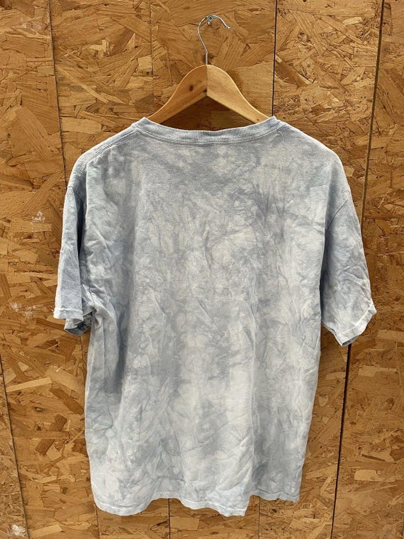 Vintage the Mountain T-shirt Men's L Gray/blue Tie-dye Cat Graphic