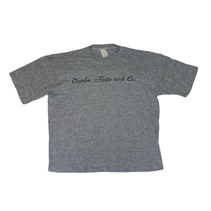 Vintage 80s USA souvenir Combs Reitz &Co heather grey single stitch t shirt size large boxy fit