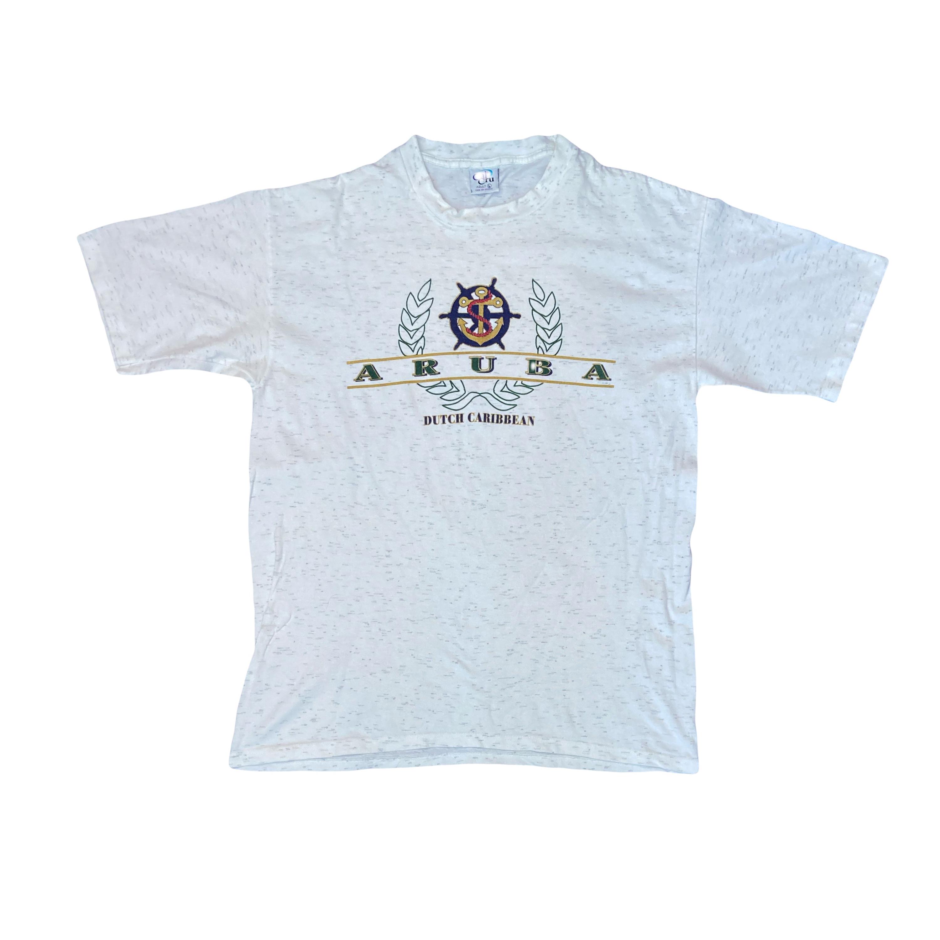 Cal Cru のヴィンテージ 90 年代アルバ スーベニア シングルステッチ T 