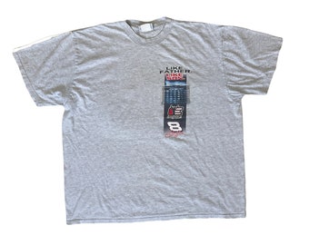 t-shirt gris vintage NASCAR Dale Earnhardt Jr Daytona tel père tel fils taille XL