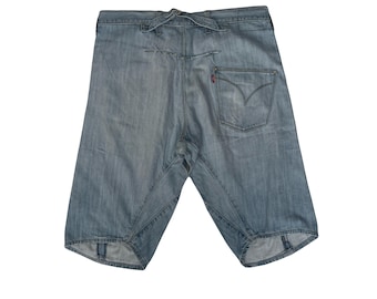 Rare Levi's Engineered Twisted Leg Dark Blue Indigo Denim Jeans