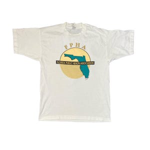 Vintage 90s Florida Public Health Association single stitch t-shirt size large by Fruit of the loom