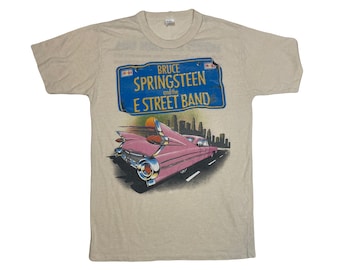 Vintage 84' Bruce Springsteen & E-street band world tour single stitch t-shirt size medium