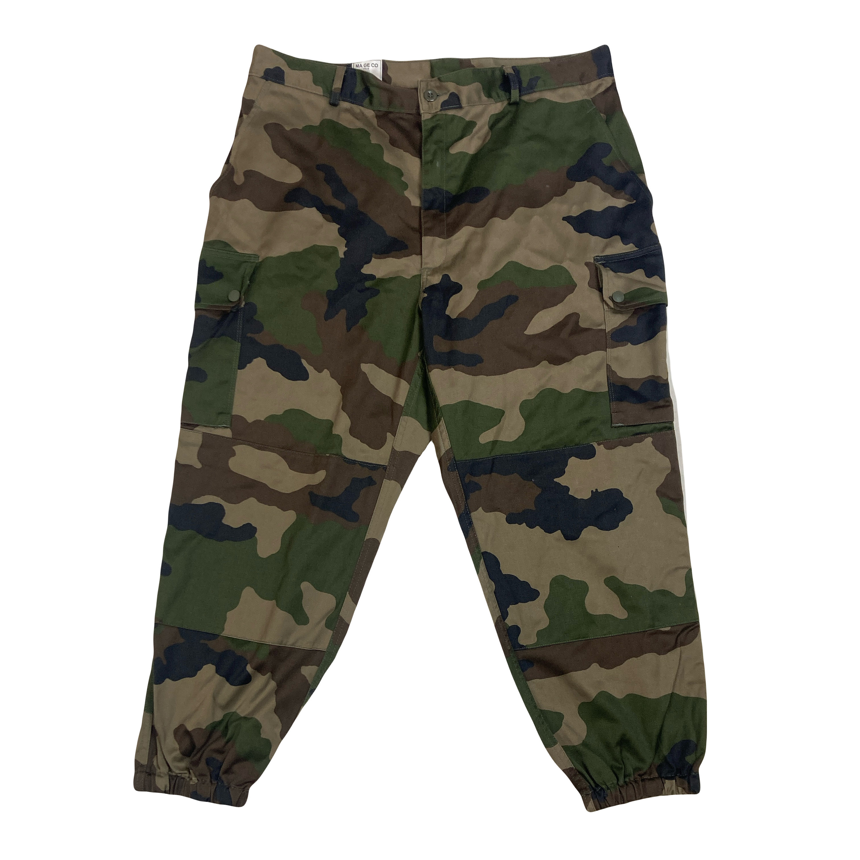 Vintage French Army F2 Combat Camouflage Army Cargo Pants Baggy