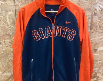 Vintage Y2K Nike SF Giants Baseball Embroidered Spell Out Zip up