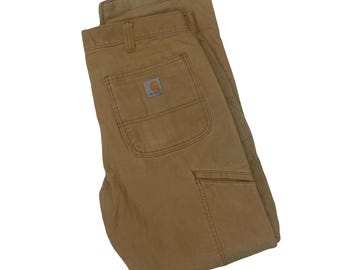 Vintage 1990s Carhartt Carpenter Pants Size 33 X 29 / 90s Work