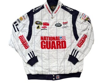 VTG NASCAR Chase Lucky Charms #43 Racing Jacket Sz S Pockets Car