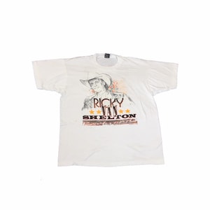 Vintage 93 Ricky Van Shelton country western music tour USA Souvenir single stitch t shirt size XL