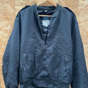 Vintage Neptune Garment Co. Men's Size 48 XL Black Bomber Jacket image 4
