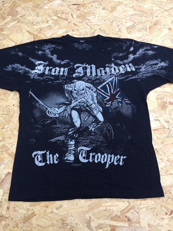 Vintage 00s Iron Maiden the Trooper 2007 All Over Print Metal | Etsy