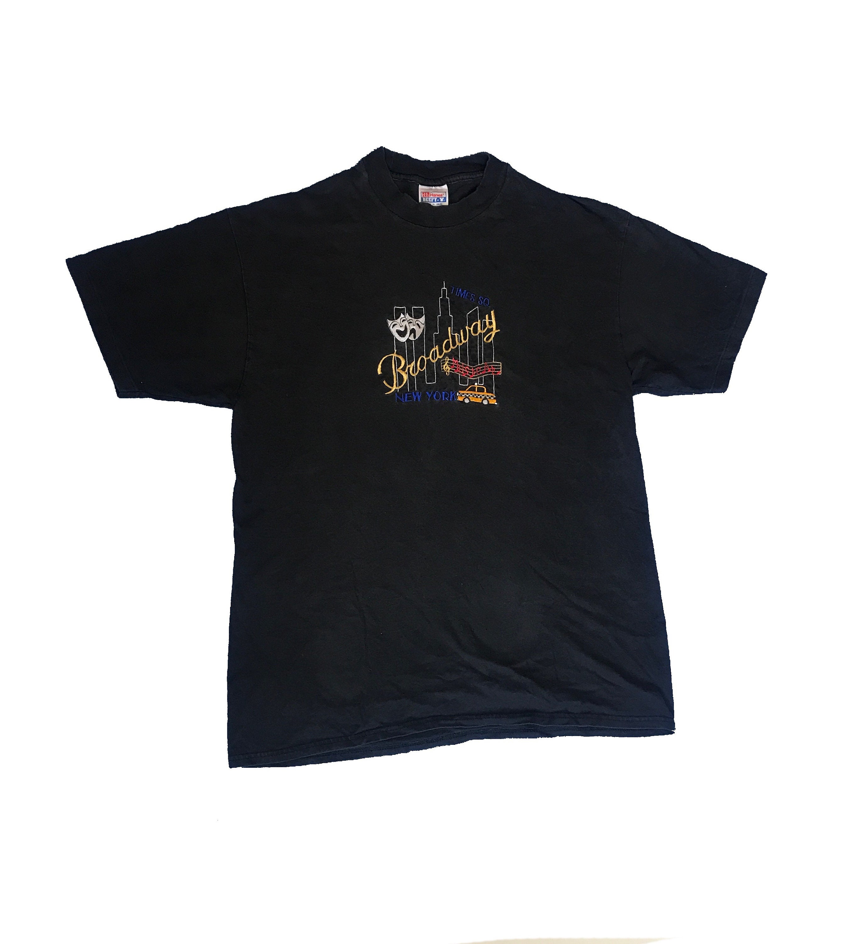 Vintage 90s Broadway, Times Square NY Embroidery Black USA Vintage 90s Broadway, Times Square NY Embroidery Black USA