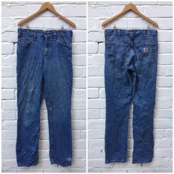 Blue carhartt work pants deals