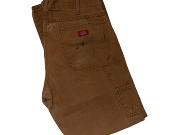 Calças de trabalho vintage dos anos 90 W36 L33 desgastadas