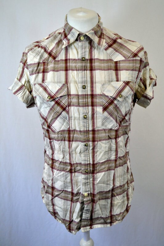 Image of Guess Retro Vintage Short Sleeve Western Shirt