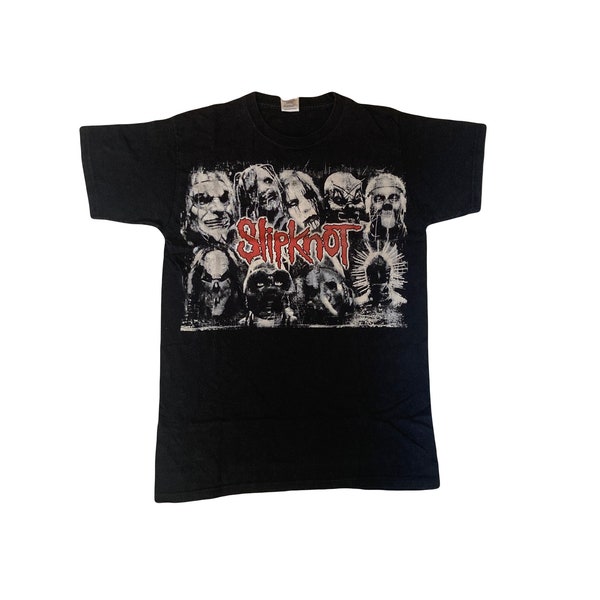 Vintage 90er Jahre Slipknot Band T Shirt Doppelseitiger Druck Größe S