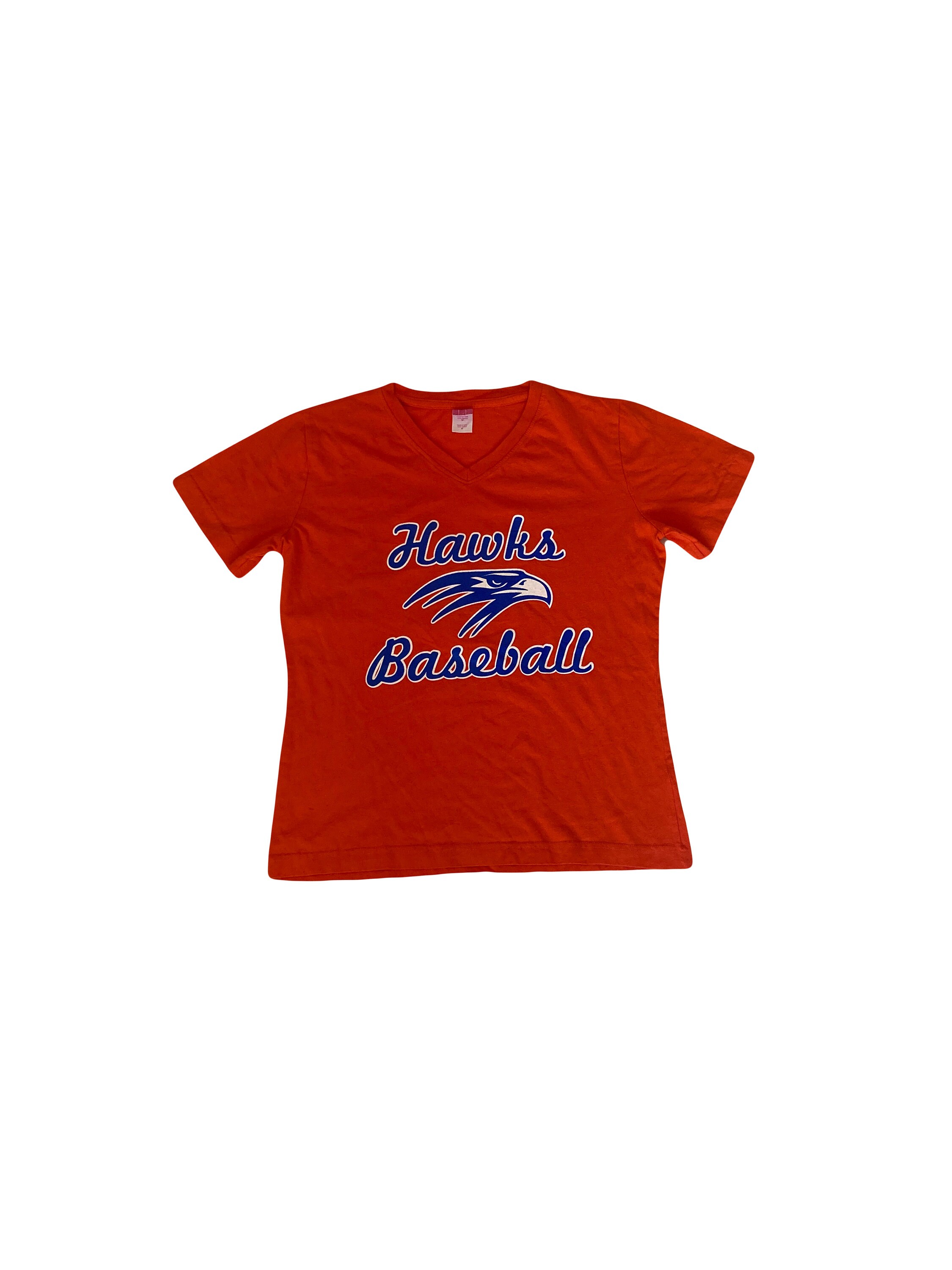 Vintage 90s Hawks Baseball College Team Stephenson #3 USA Orange V