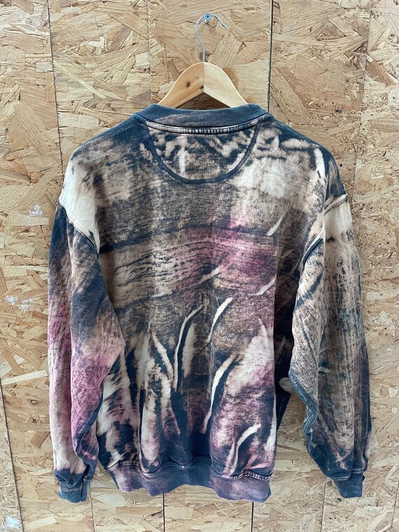 Vintage PLUMA by Russell Athletic L Crewneck Bleach Dye Sweatshirt 