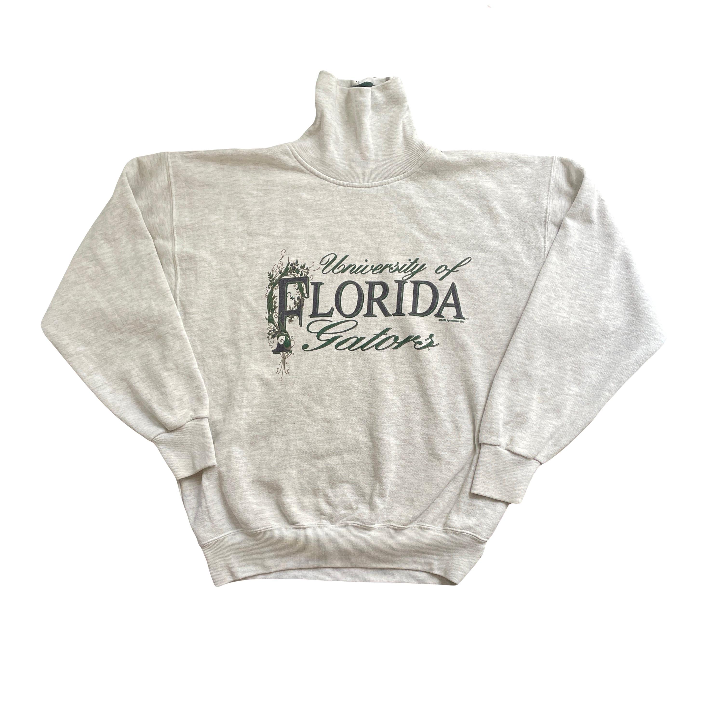 Vintage 90s University of Florida Gators Mock Neck Sweater Size L