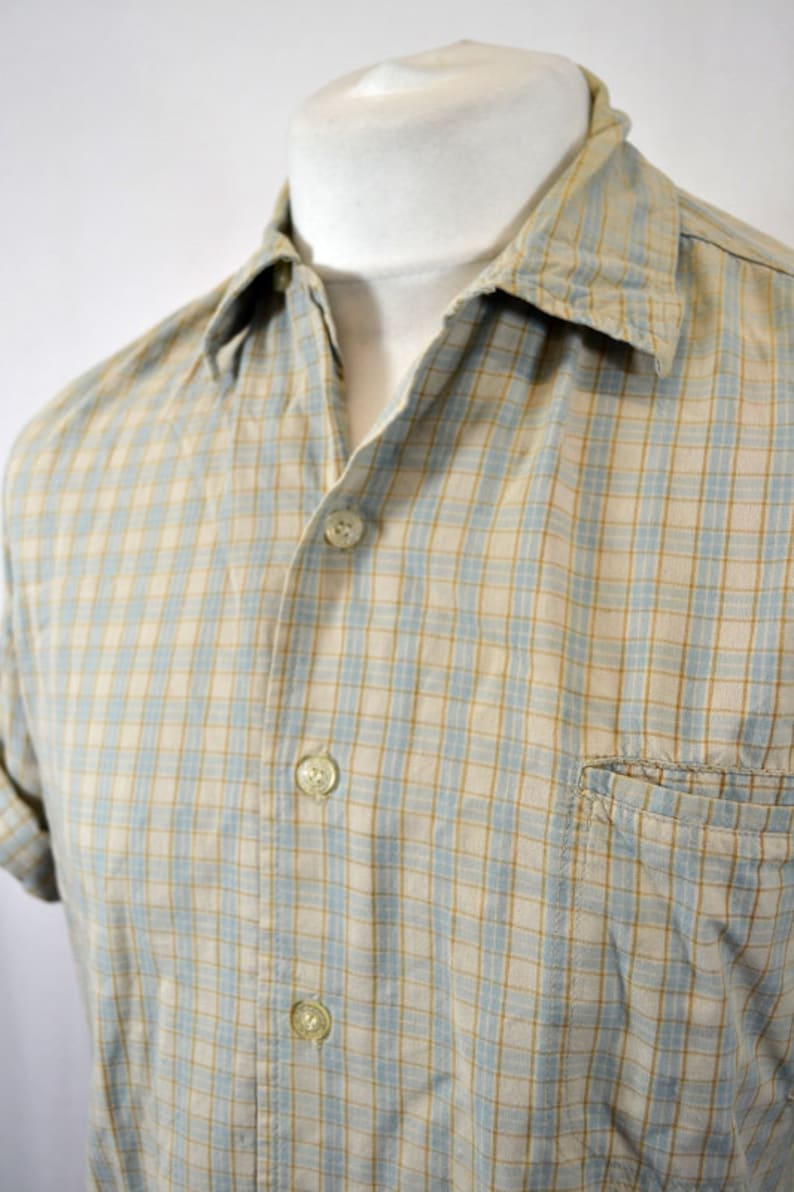 Vintage Short Sleeve Checked Shirt - M main image 1