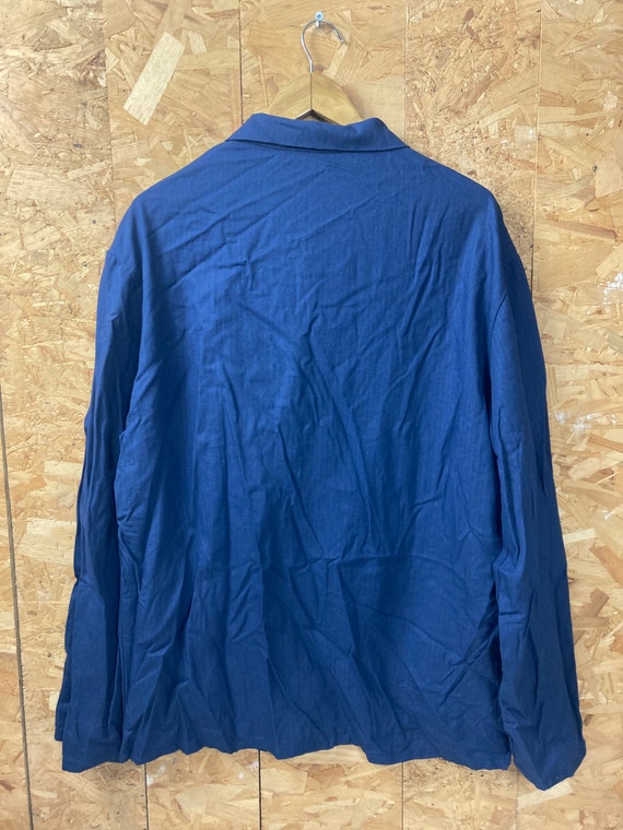 Vintage 70s Czech Soviet Eastern Bloc Era Navy Indigo Dark Blue