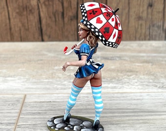 Resin Figures Alice. Fairy tale heroine Model. fully assembled
