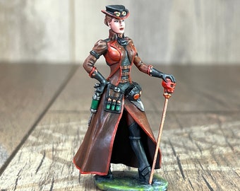 Resin Figures. Steampunk. Tabletop Miniatures girl plague doctor