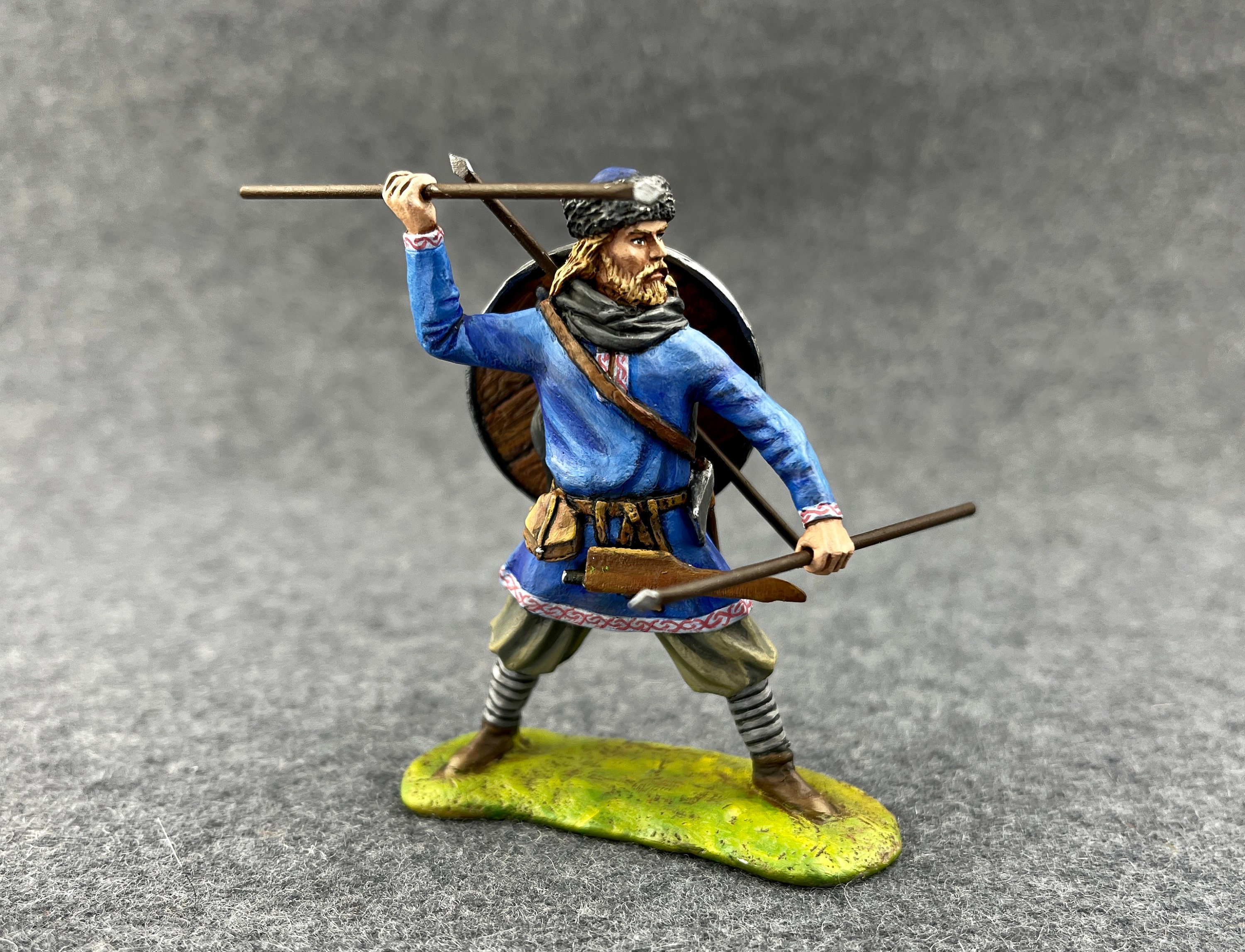 Viking Berserker-Odin's warrior Tin toy soldier 54mm miniature figure 