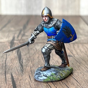 Knight Collectables Tabletop Miniatures Medieval Knight Figurines - Intricate Plastic Craft ...
