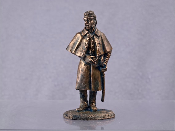 Copper figur sculpture Gift for man Jackson Stonewall Confederate General Civil War in 1865 in the United States 54mm collectible statue