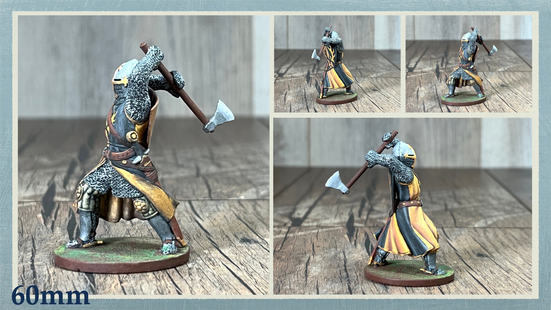 Tabletop Miniatures Knight Figurines - Medieval Fantasy Decor, Limited ...