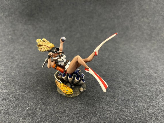 Hand Painted Miniature Resin figure Nude woman stripper  54mm 1/32 