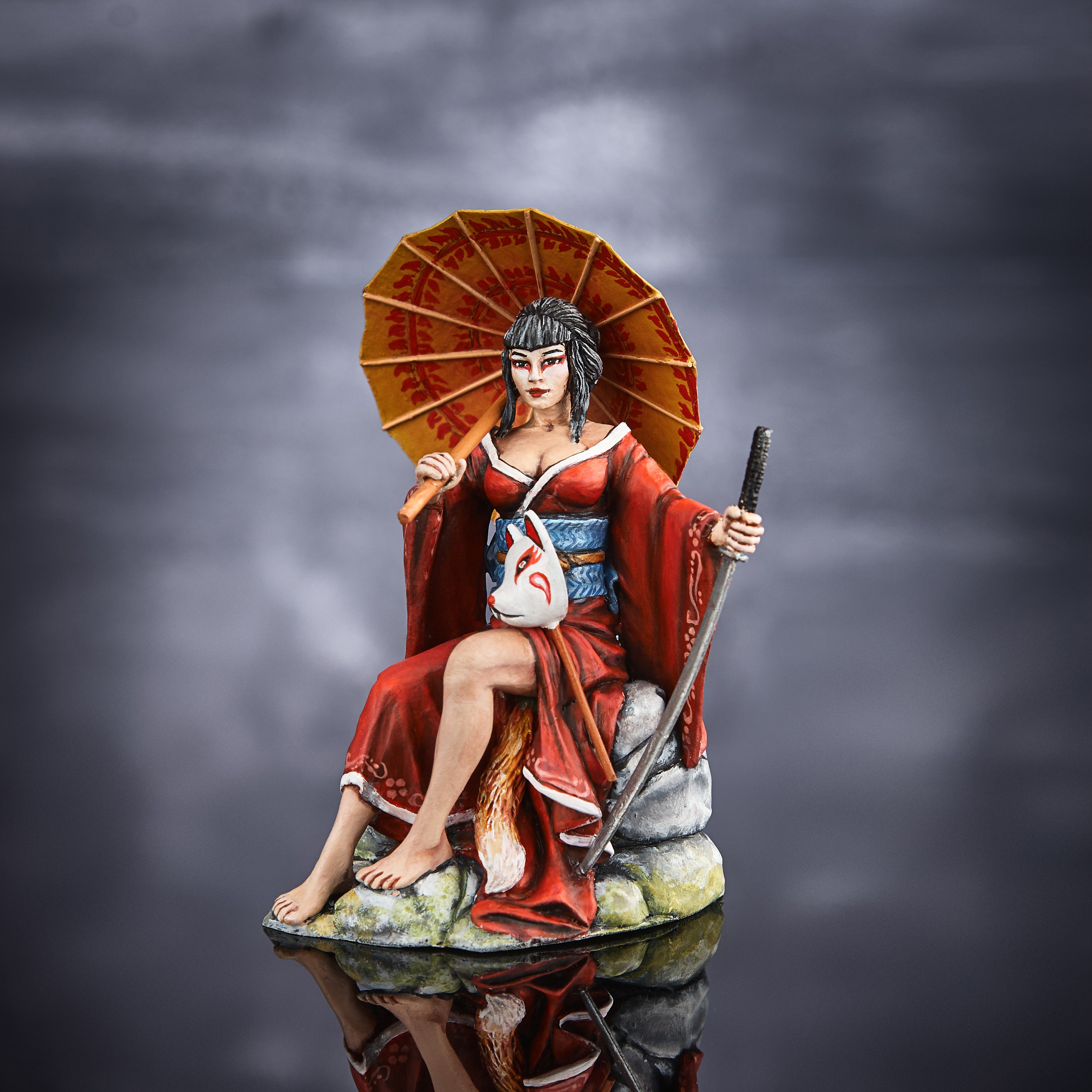 1/24 Resin Figure Model Kit Demons Woman Beauty Soldier unpainted unassembled 