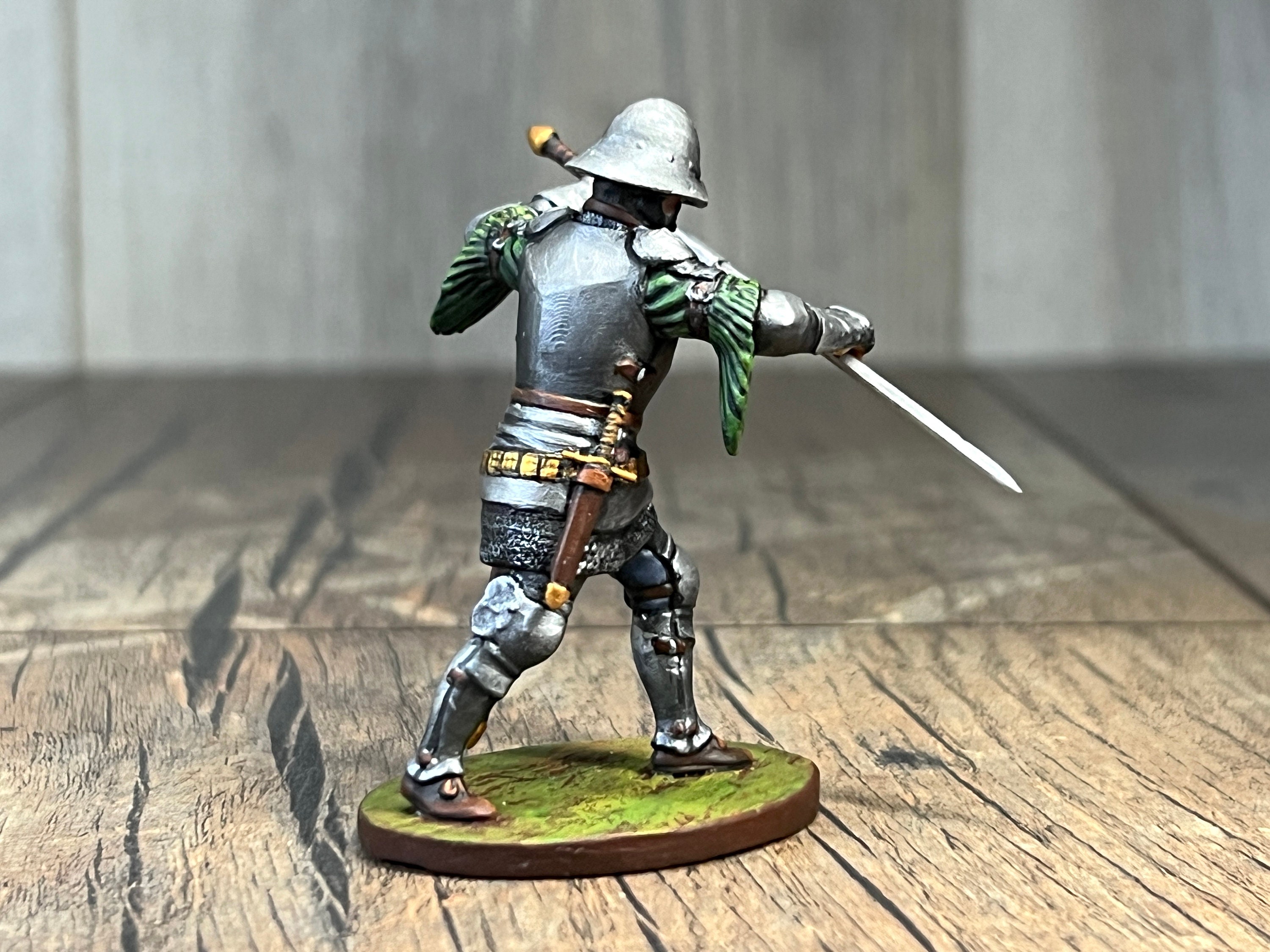 Knight Collectables Medieval Knight Figurines Tabletop Miniatures - Intricate Plastic Craft ...