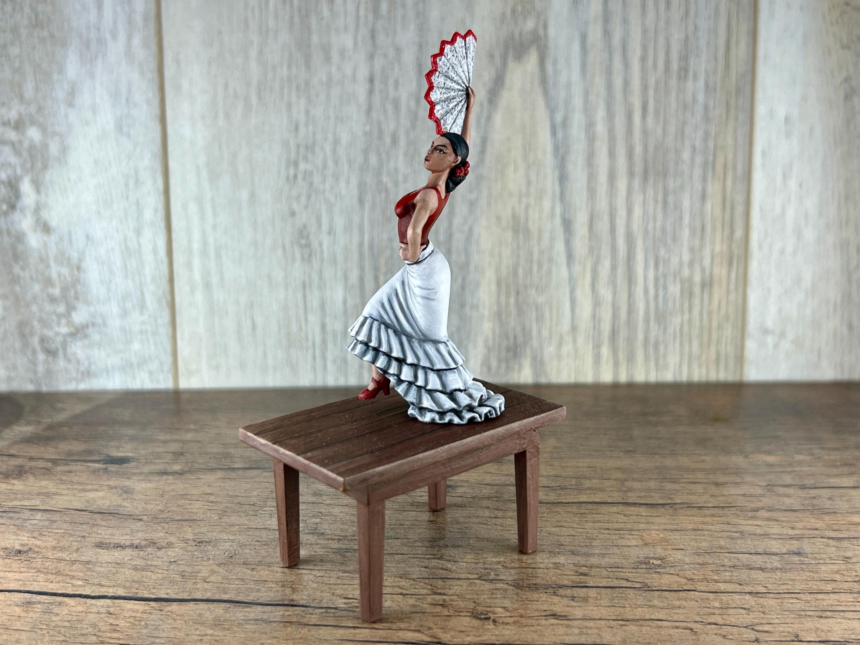 sale☆ニューヨーク画家　フラメンコ Vintage 2-piece Marin Chiclana Plastic Spanish Flamenco
