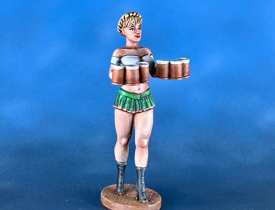 Reaper Miniatures 50118 Madchen, Oktoberfest Fraulein - 28mm Scale Unpainted Miniature Figure