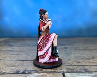 Miss Kitty from Long Branch saloon. Gunsmoke Tabletop toy soldiers 54mm