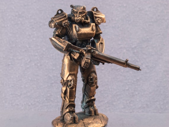 Power Armor Exoskeleton Model 54mm Copper Figur Fallout Cosplay Tin Soldier 1 32 Other Toy Soldiers