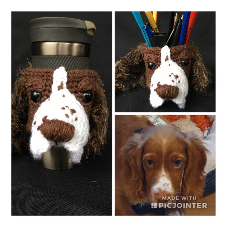 Springer spaniel mug cozy, Coffee Mug Warmer, Mug Sweater, Coffee Sleeve, Tea Cozy, , for mum, Christmas present, gift for her, for him image 2