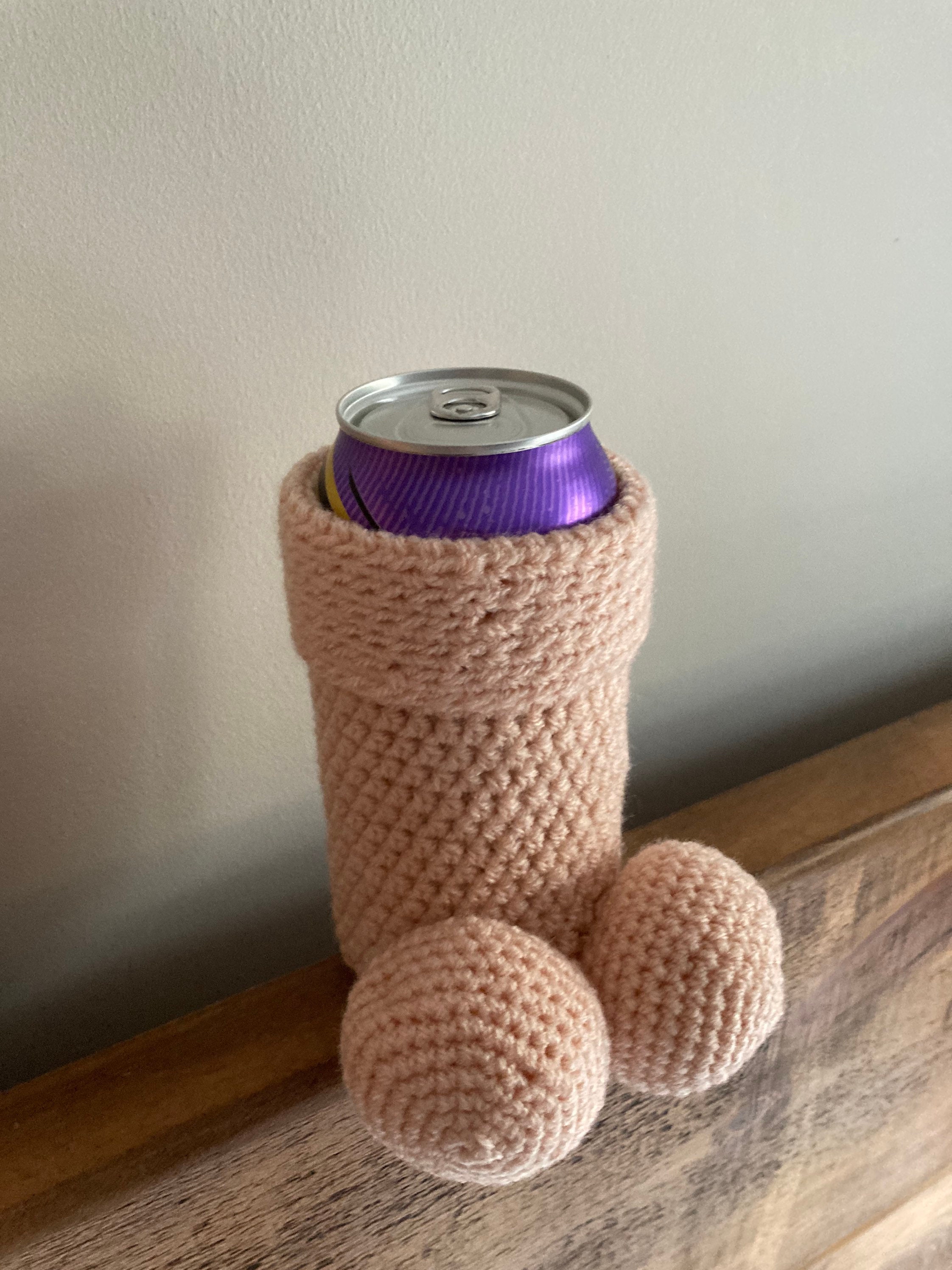 Buy Beer Can Willie Cozy, Crochet Can Cozy, Handmade Crochet Penis Gag  Gift, Penis Can Cover, Cheeky Christmas Gift, Secret Santa, Knitted Dick.  Online in India 